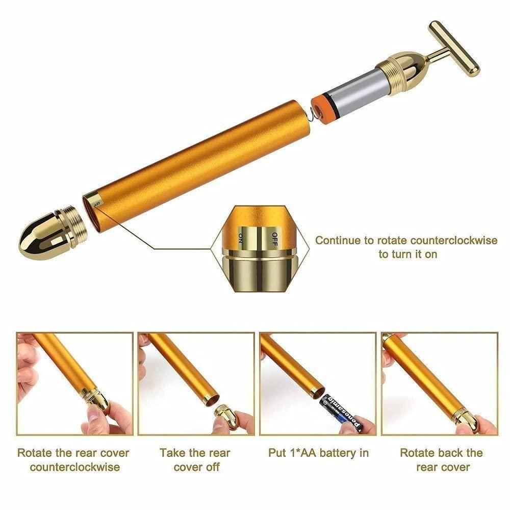 Shopzora™ 24K Gold Face Massager