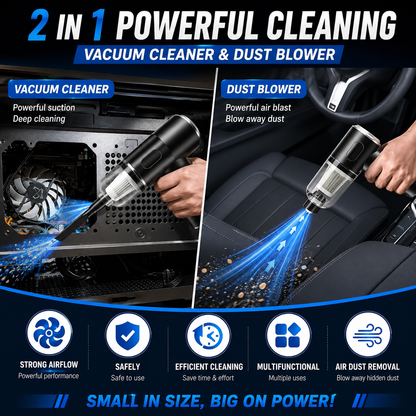 ShopZora DustBlaster Pro™ | Portable Car & Home Vacuum