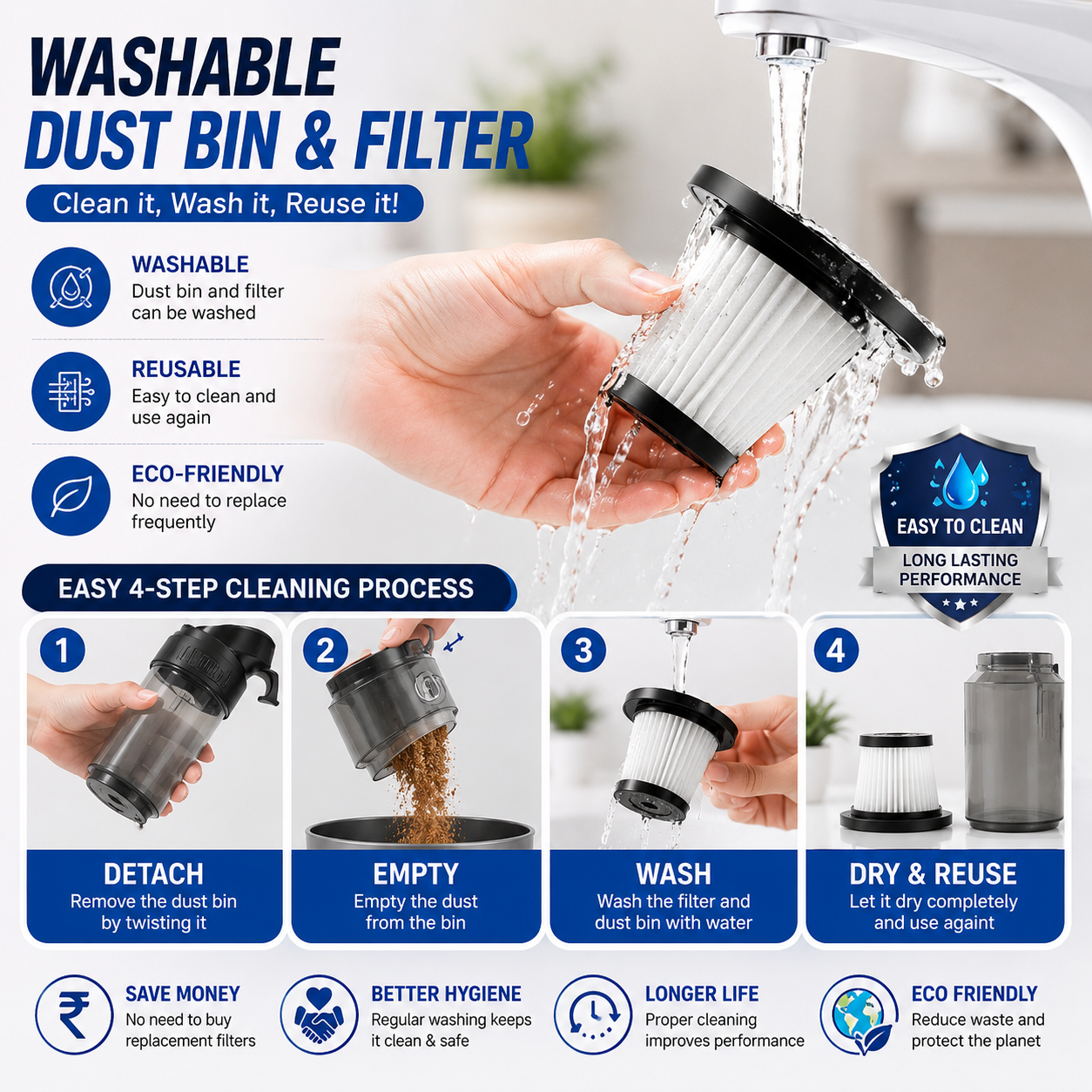 ShopZora DustBlaster Pro™ | Portable Car & Home Vacuum