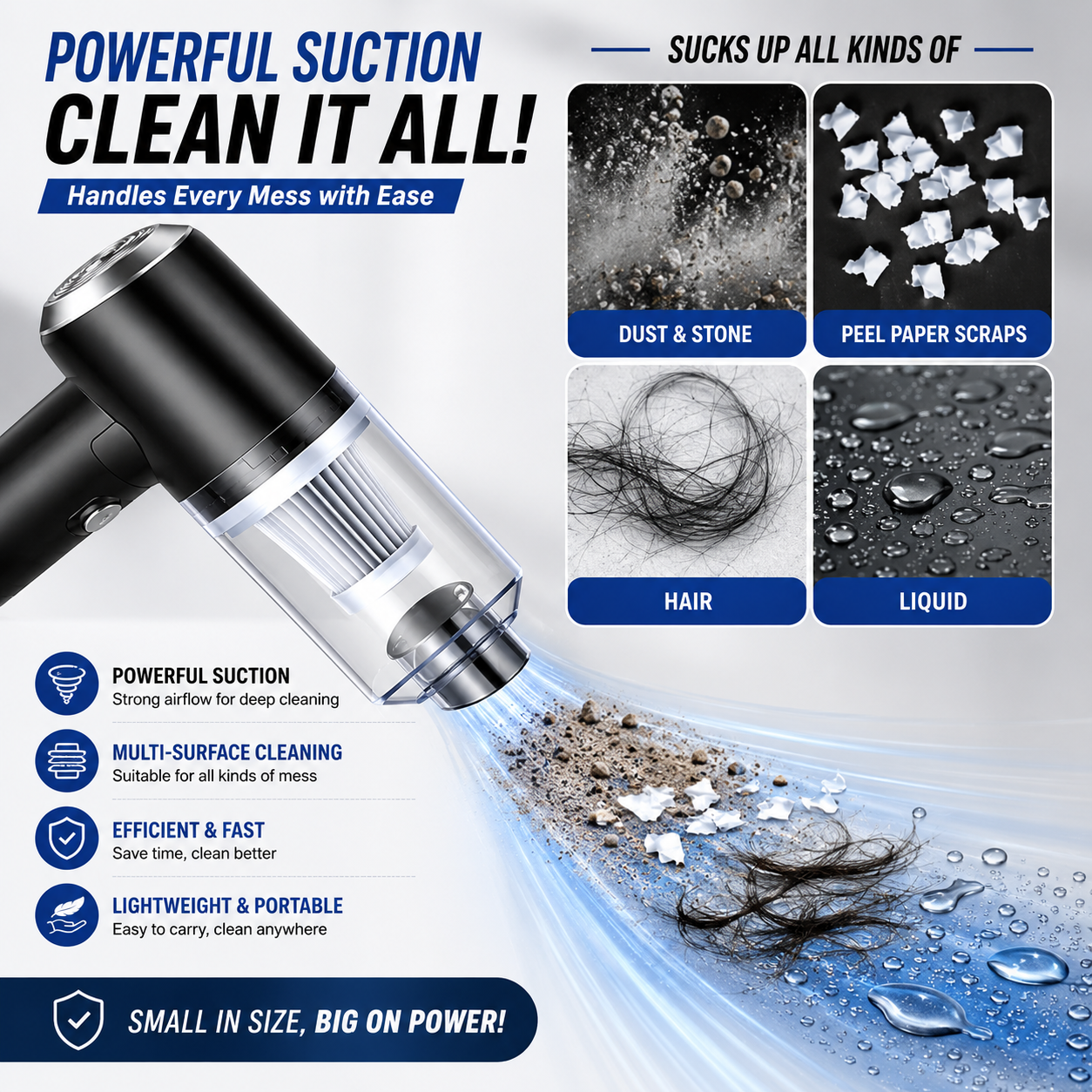 ShopZora DustBlaster Pro™ | Portable Car & Home Vacuum