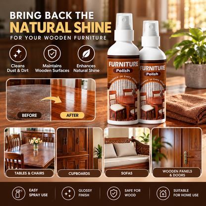WoodCare Furniture Polish Spray – Buy 1 Get 1 FREE